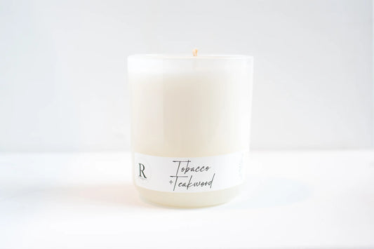 Tobacco + Teakwood - Rivenbark & Co. 14oz Candle