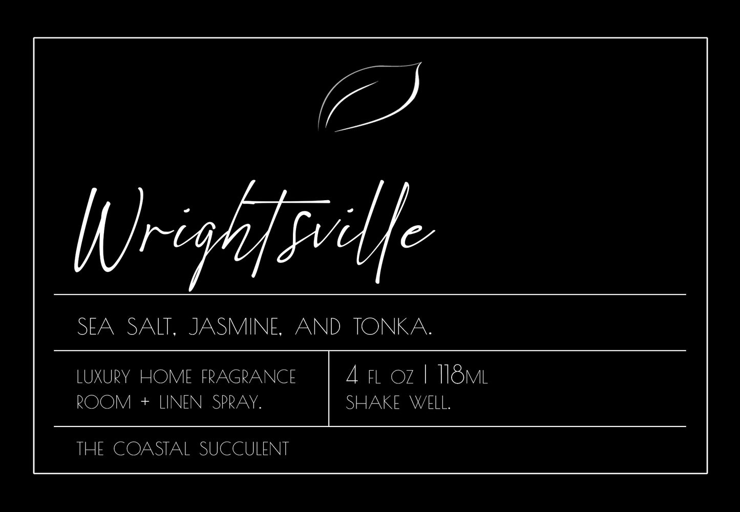 "Wrightsville" - Private Labeled Room & Linen Spray 4oz (Case of 6)